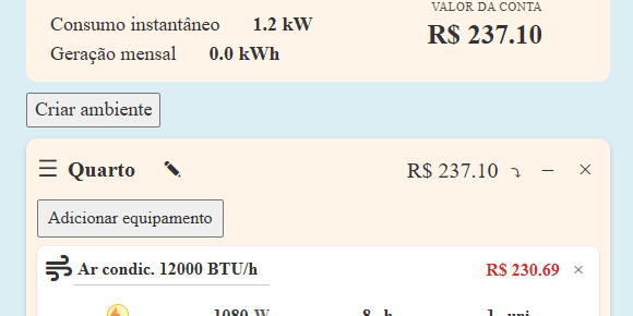 Aplicativo Consumo de Energia Elétrica