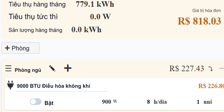 Tiêu thụ điện năng
